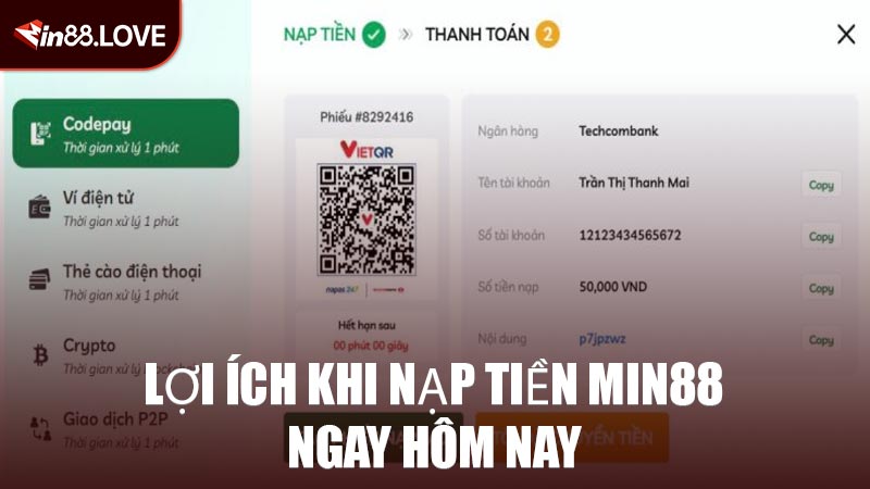 Lợi Ích Khi Nạp Tiền MIN88 Ngay Hôm Nay